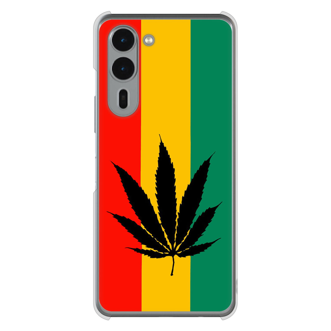 arrows We2 Plus F-51E docomo 高画質仕上げ 背面印刷 ハードケース 【083 大麻ラスタカラー】