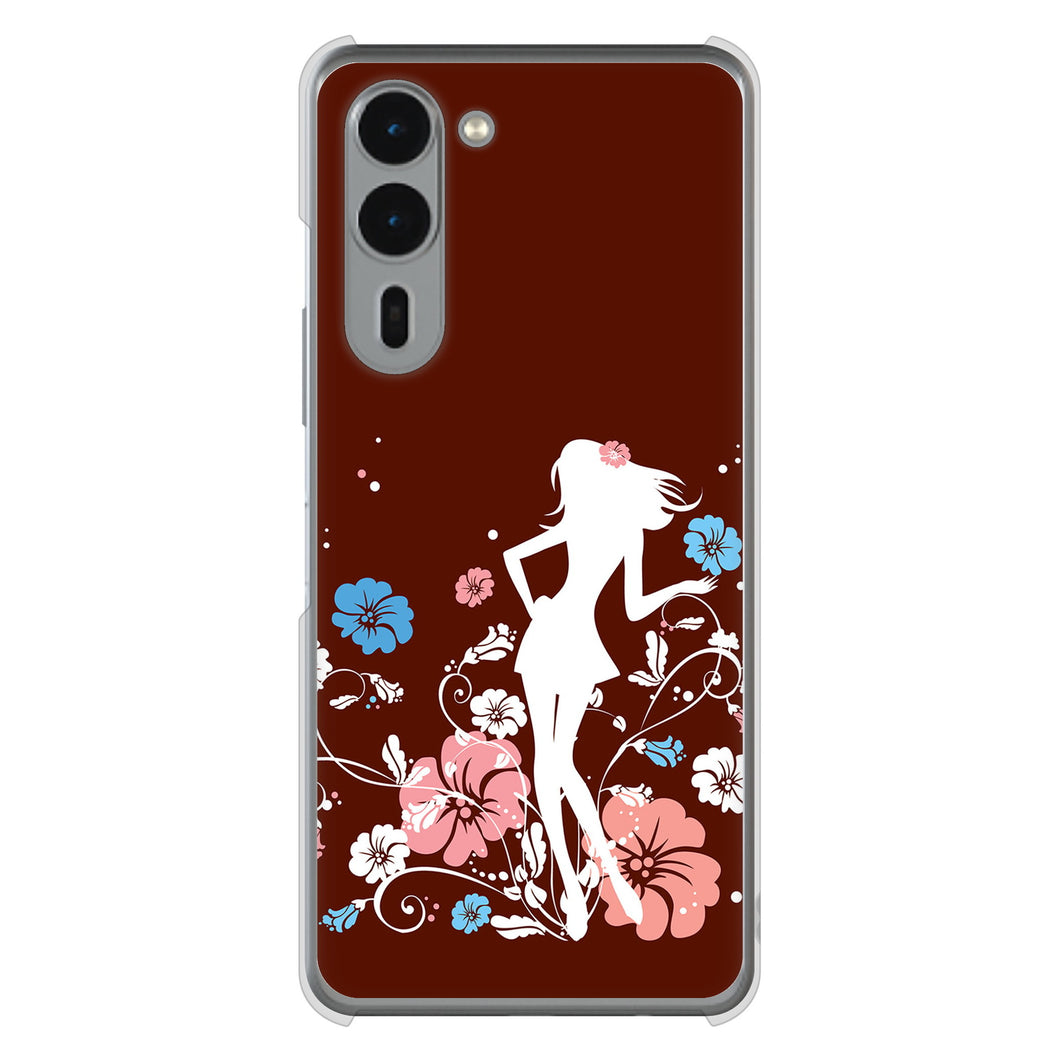 arrows We2 Plus F-51E docomo 高画質仕上げ 背面印刷 ハードケース 【110 ハイビスカスと少女】