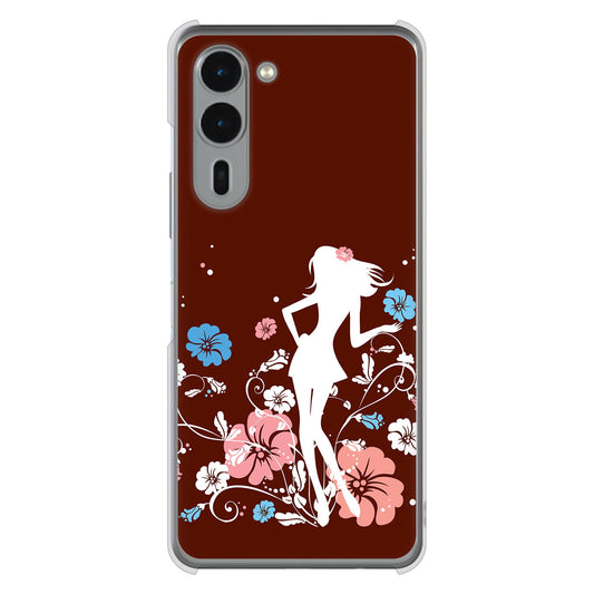 arrows We2 Plus F-51E docomo 高画質仕上げ 背面印刷 ハードケース 【110 ハイビスカスと少女】