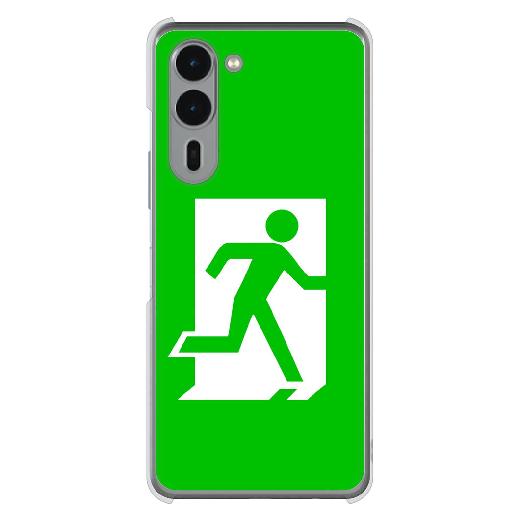 arrows We2 Plus F-51E docomo 高画質仕上げ 背面印刷 ハードケース 【163 非常口】