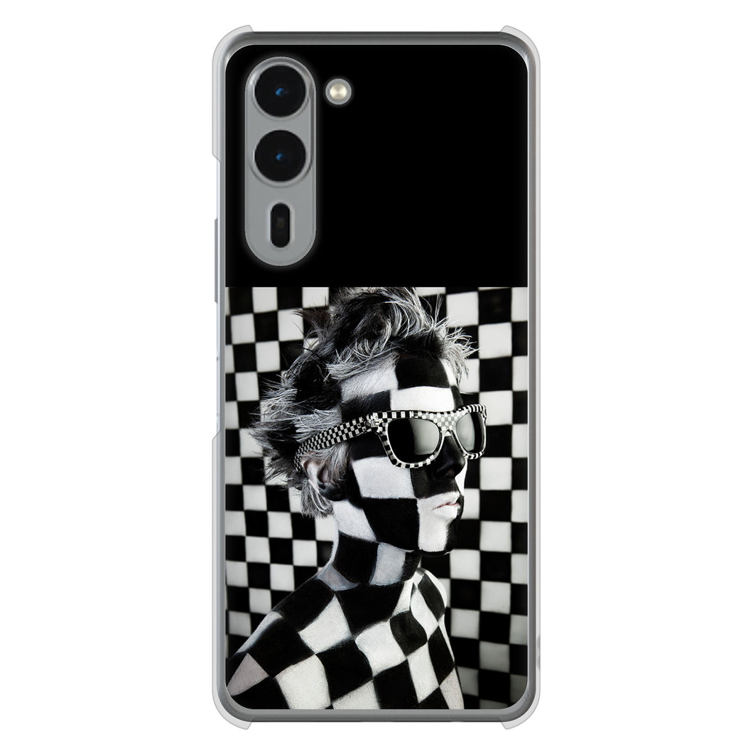 arrows We2 Plus F-51E docomo 高画質仕上げ 背面印刷 ハードケース 【357 bk&wh】