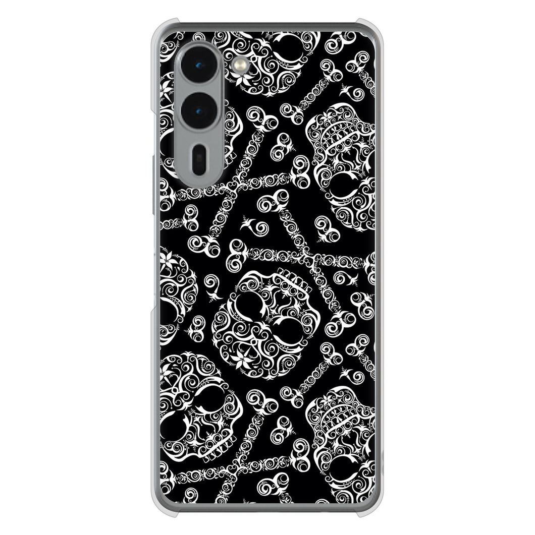 arrows We2 Plus F-51E docomo 高画質仕上げ 背面印刷 ハードケース 【363 ドクロの刺青】