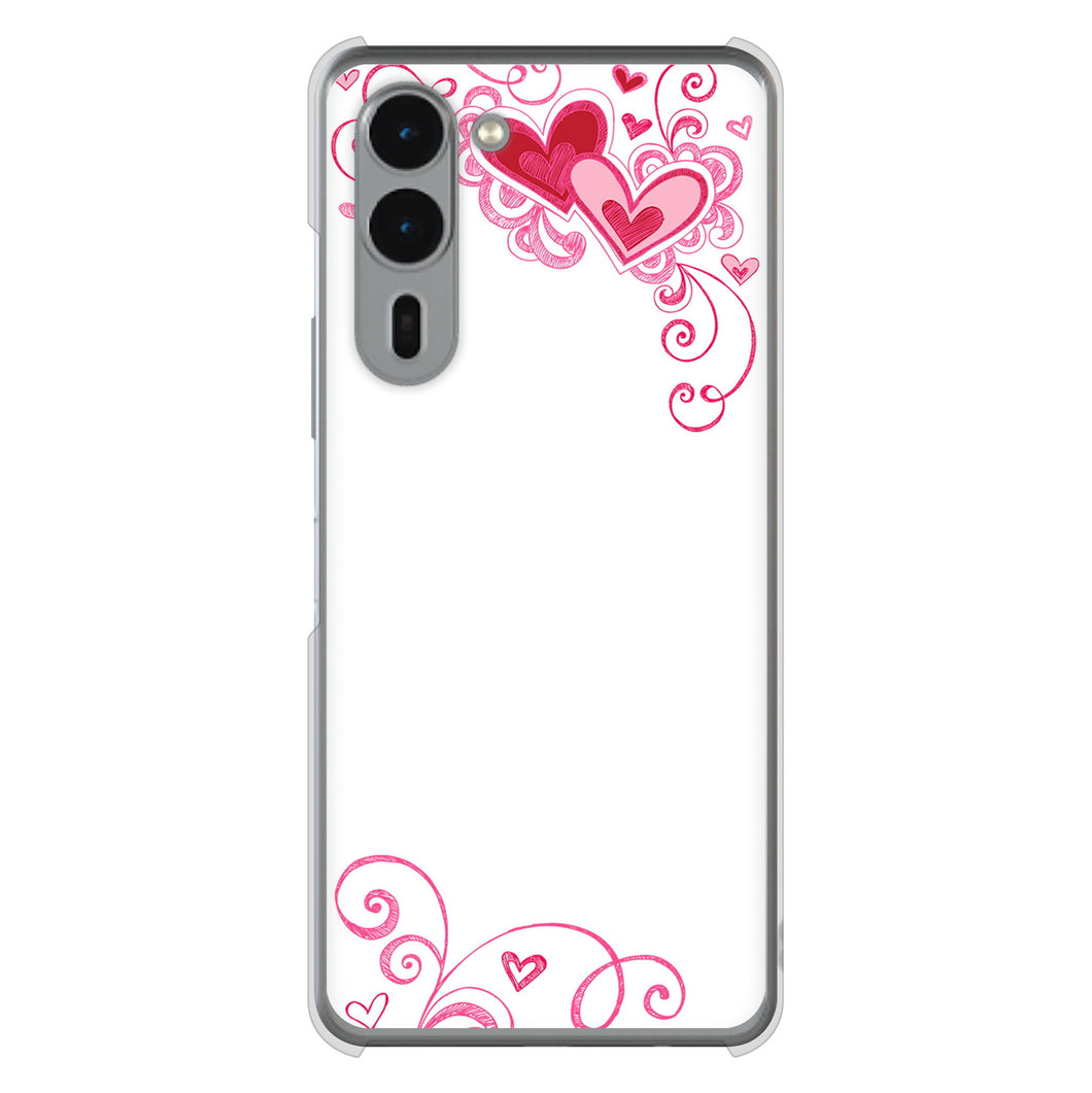 arrows We2 Plus F-51E docomo 高画質仕上げ 背面印刷 ハードケースプリティハート