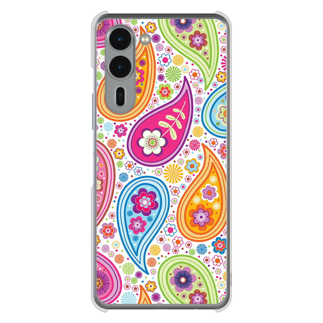 arrows We2 Plus F-51E docomo 高画質仕上げ 背面印刷 ハードケースペイズリー