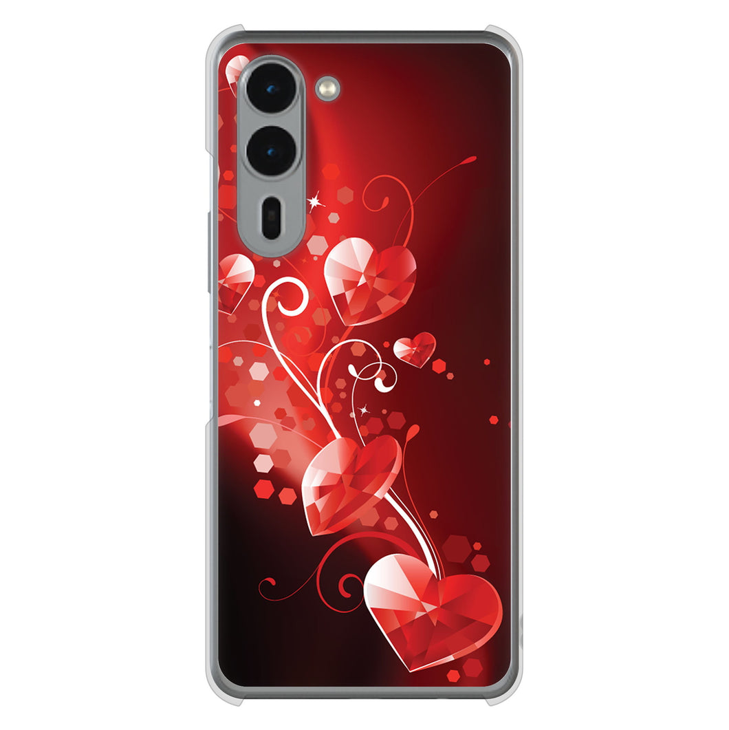 arrows We2 Plus F-51E docomo 高画質仕上げ 背面印刷 ハードケースきらめきハート