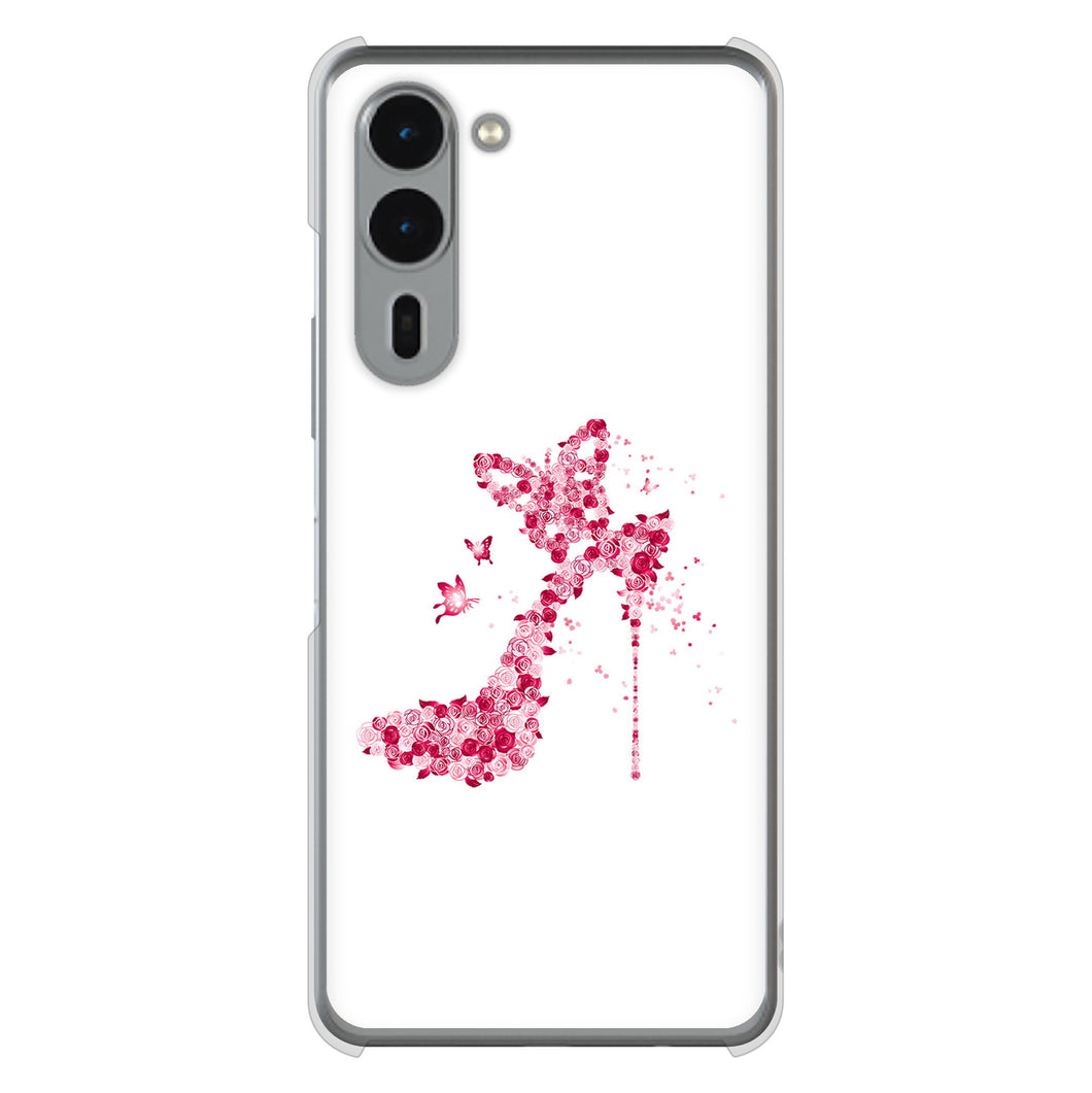 arrows We2 Plus F-51E docomo 高画質仕上げ 背面印刷 ハードケース 【387 薔薇のハイヒール】