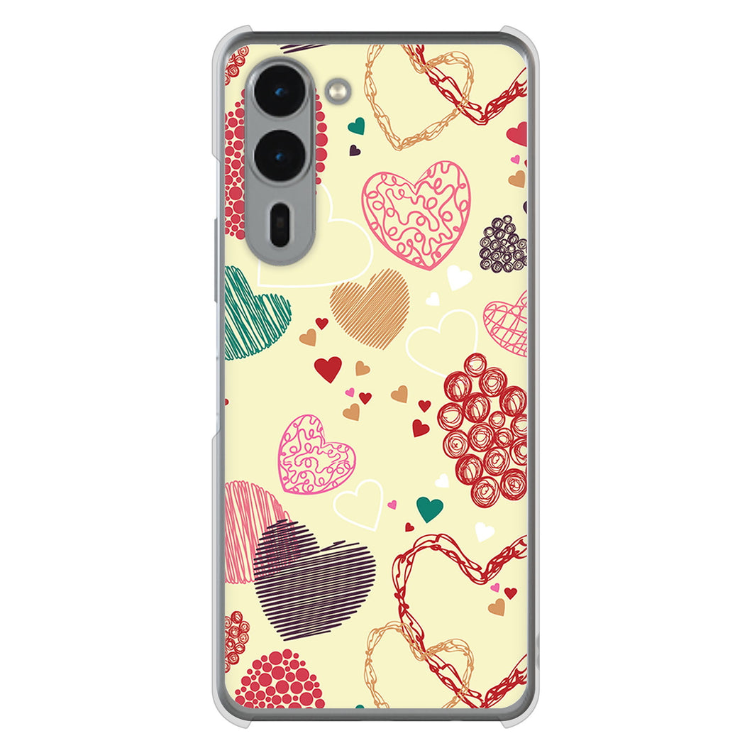 arrows We2 Plus F-51E docomo 高画質仕上げ 背面印刷 ハードケース 【480 素朴なハート】