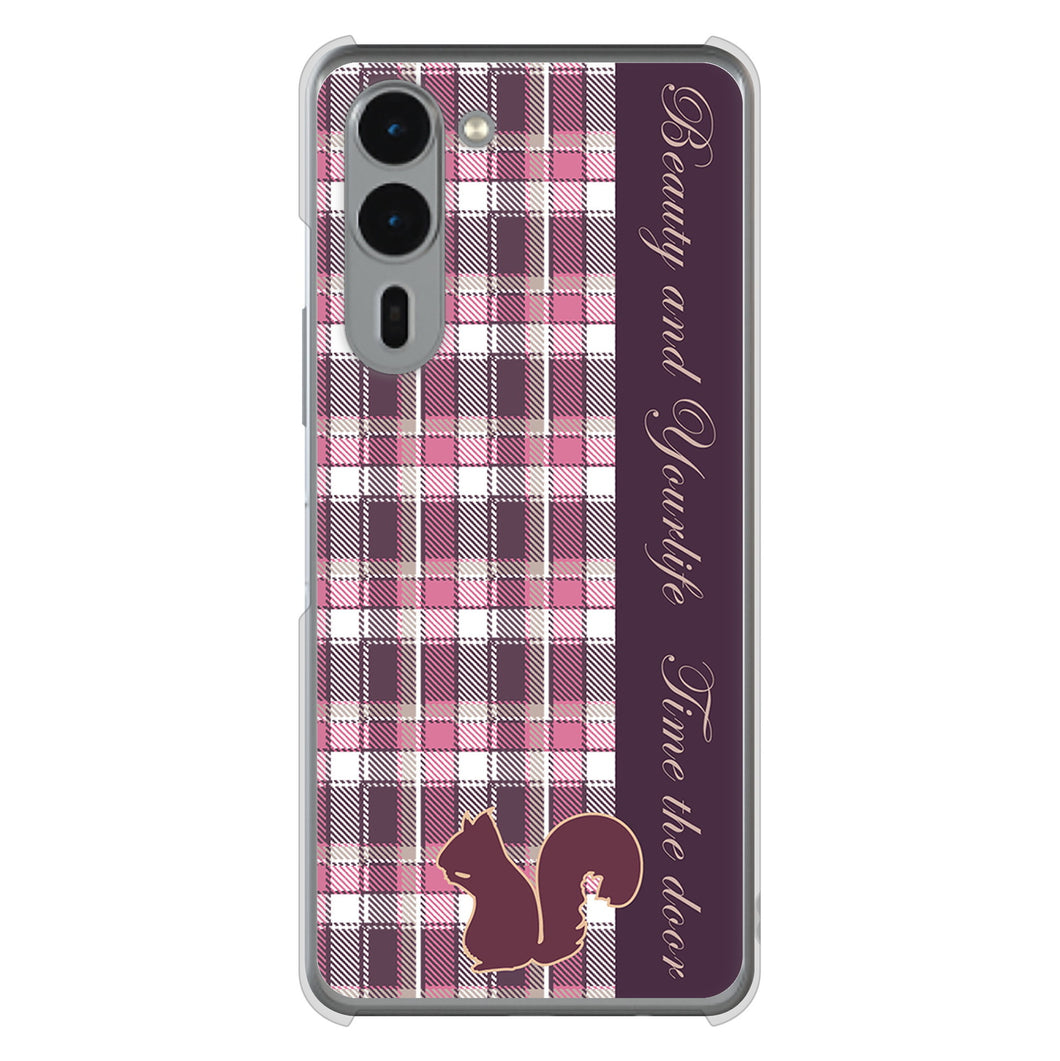 arrows We2 Plus F-51E docomo 高画質仕上げ 背面印刷 ハードケースピンクチェック