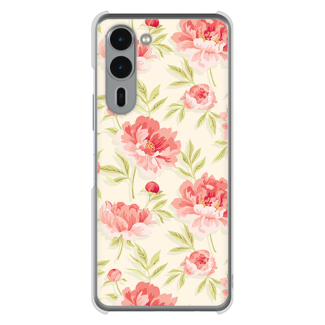 arrows We2 Plus F-51E docomo 高画質仕上げ 背面印刷 ハードケース北欧の小花