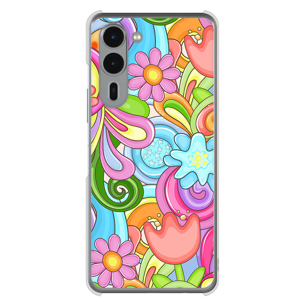 arrows We2 Plus F-51E docomo 高画質仕上げ 背面印刷 ハードケース 【713 ミラクルフラワー】