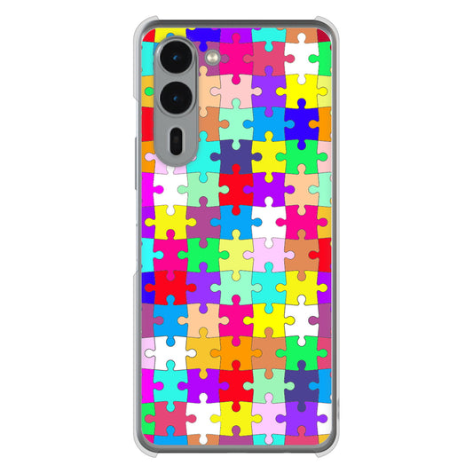 arrows We2 Plus F-51E docomo 高画質仕上げ 背面印刷 ハードケース 【727 カラフルパズル】