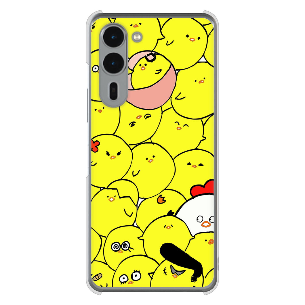 arrows We2 Plus F-51E docomo 高画質仕上げ 背面印刷 ハードケース 【1031 ピヨピヨ】