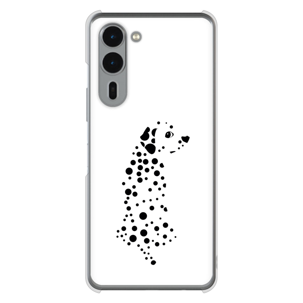 arrows We2 Plus F-51E docomo 高画質仕上げ 背面印刷 ハードケース 【1038 振り向くダルメシアン(WH)】