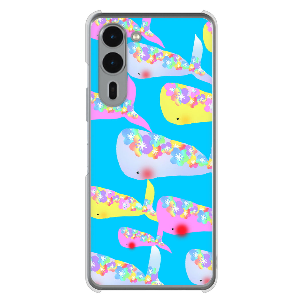 arrows We2 Plus F-51E docomo 高画質仕上げ 背面印刷 ハードケース 【1045 くじらの仲間】