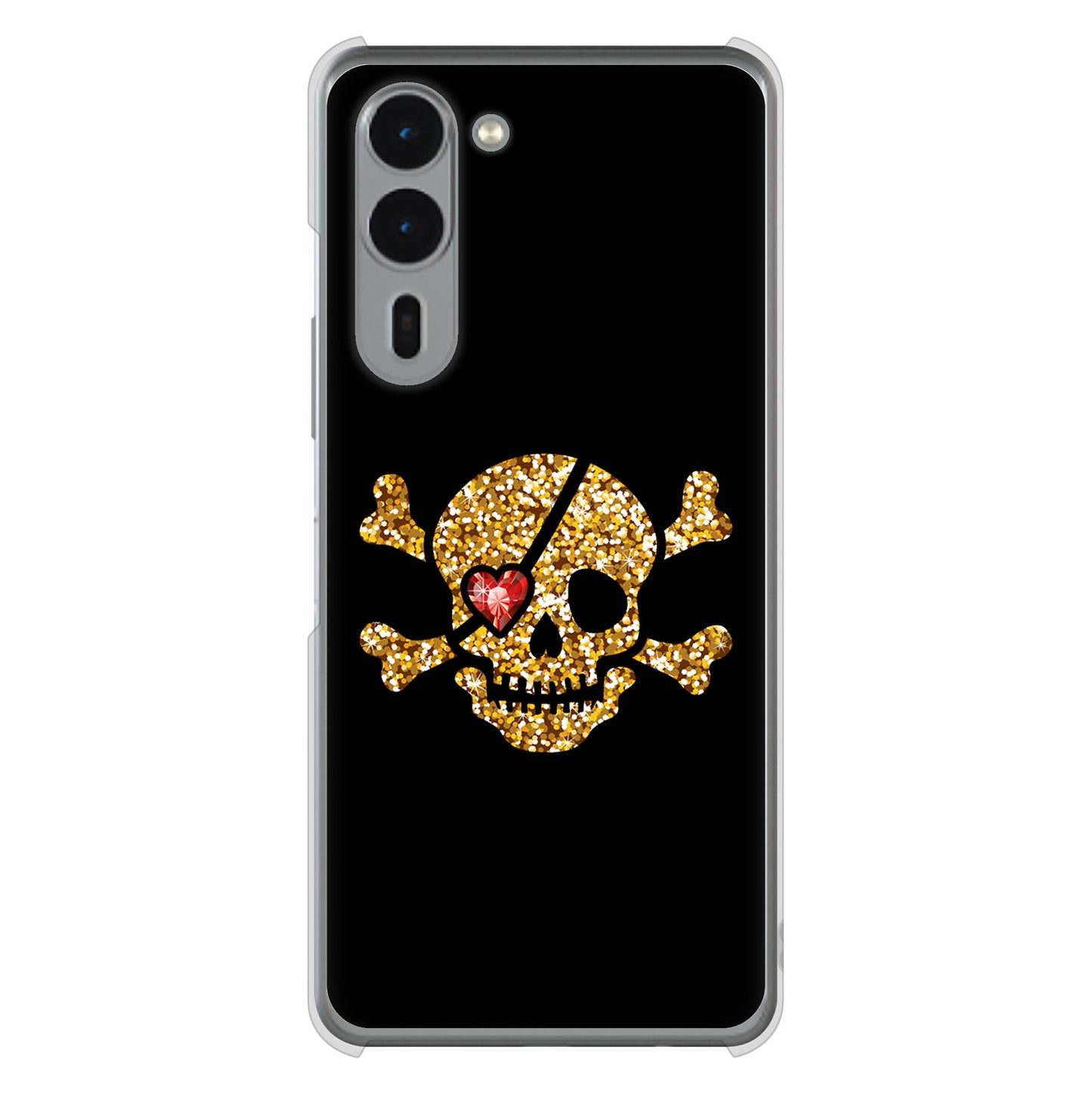 arrows We2 Plus F-51E docomo 高画質仕上げ 背面印刷 ハードケース 【1082 海賊ドクロ】