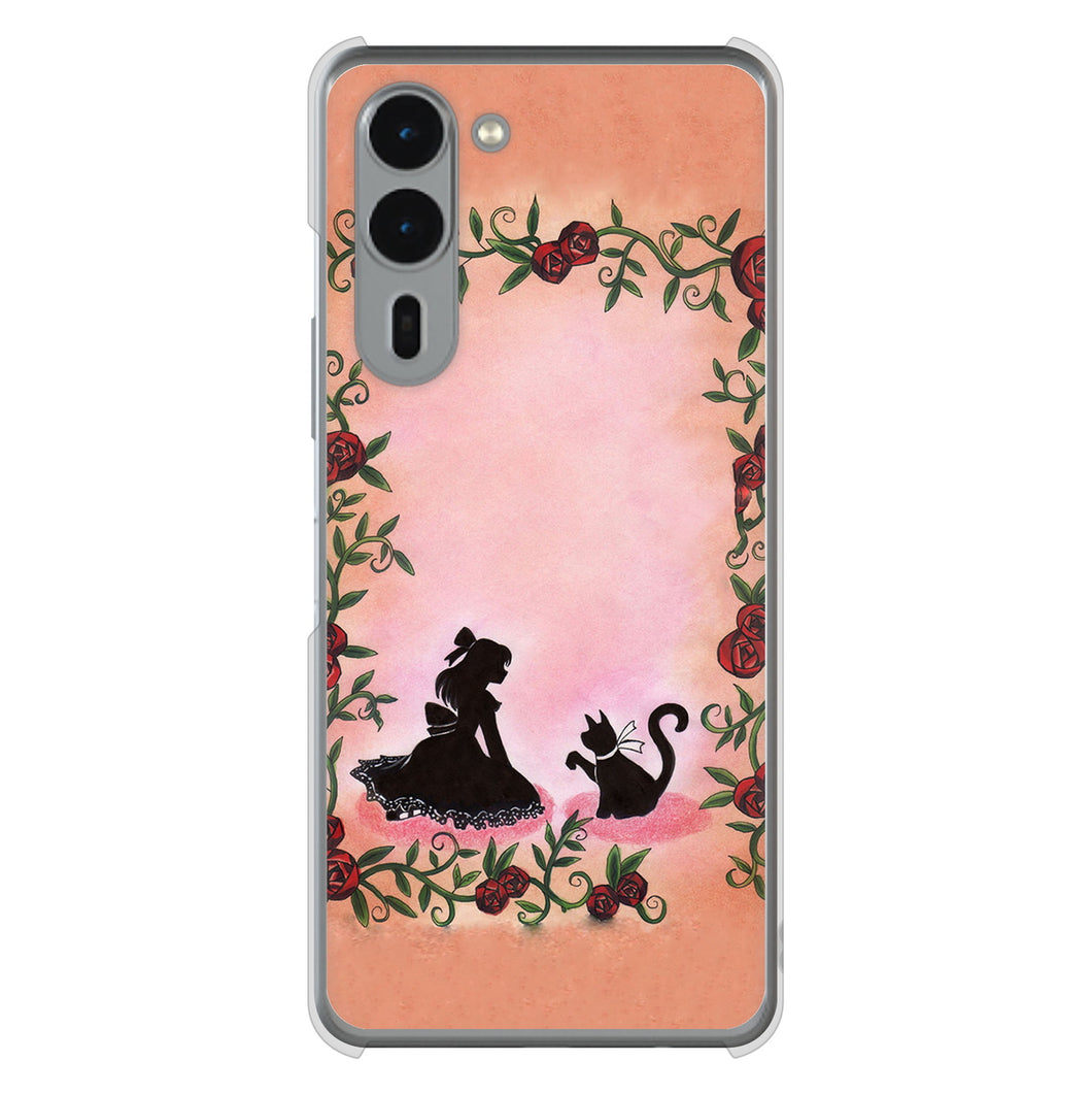 arrows We2 Plus F-51E docomo 高画質仕上げ 背面印刷 ハードケースお姫様とネコ