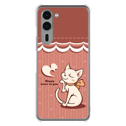 arrows We2 Plus F-51E docomo 高画質仕上げ 背面印刷 ハードケース 【1102 ネコの投げキッス】