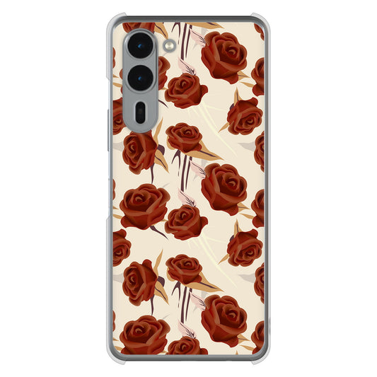 arrows We2 Plus F-51E docomo 高画質仕上げ 背面印刷 ハードケース 【1157 クラシックローズ】