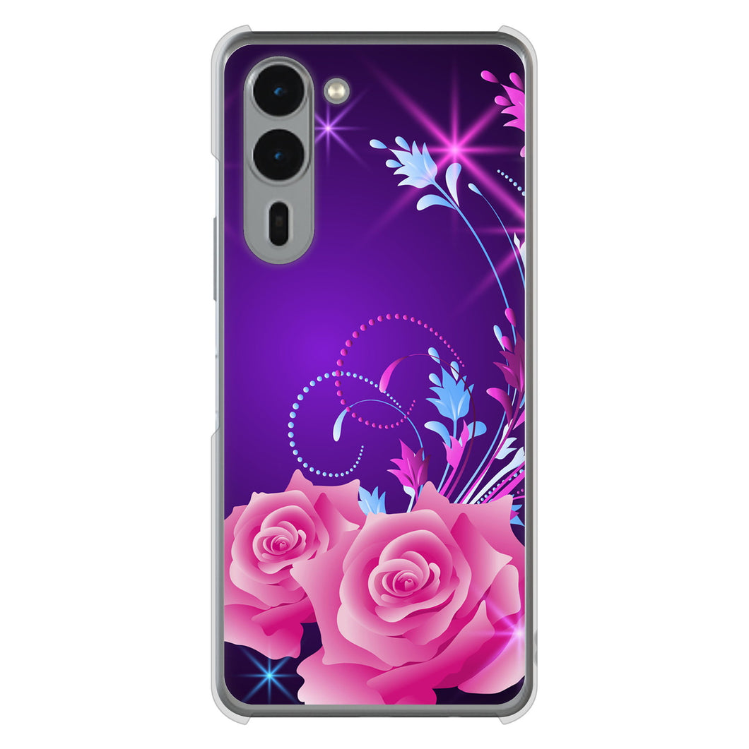 arrows We2 Plus F-51E docomo 高画質仕上げ 背面印刷 ハードケースロマンチックなバラ