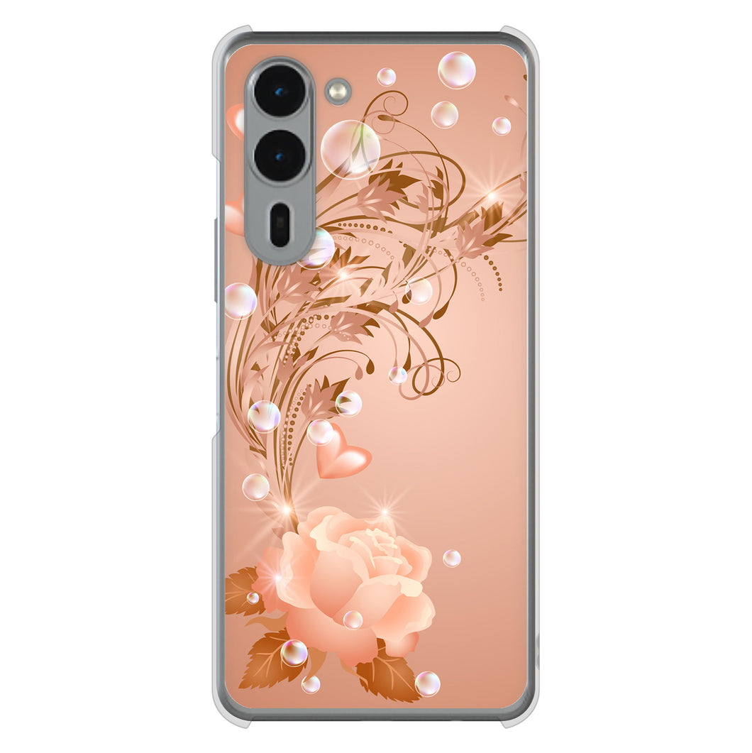 arrows We2 Plus F-51E docomo 高画質仕上げ 背面印刷 ハードケースロマンチックなバラ