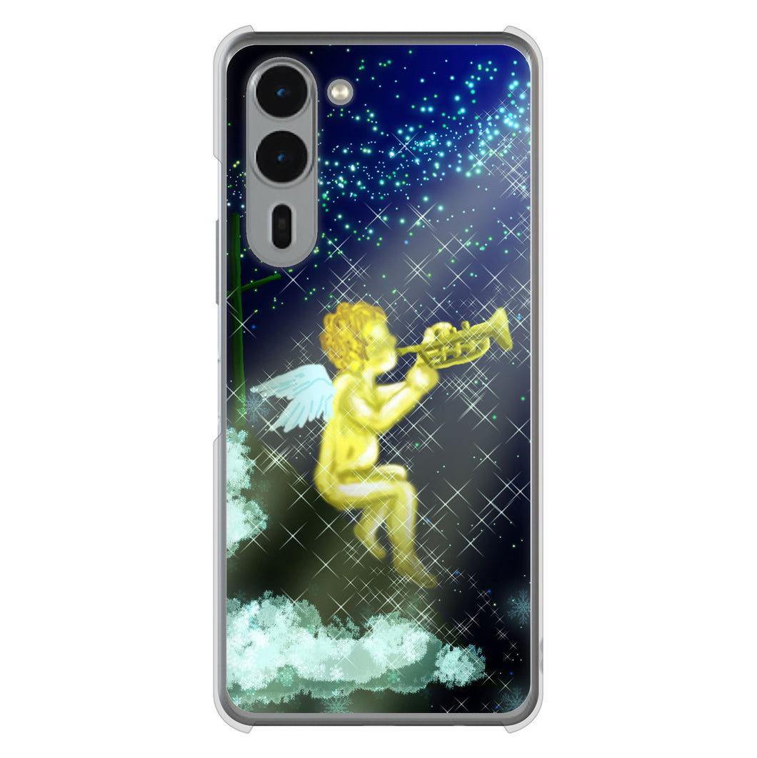 arrows We2 Plus F-51E docomo 高画質仕上げ 背面印刷 ハードケース 【1248 天使の演奏】