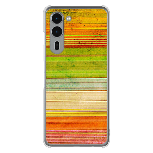 arrows We2 Plus F-51E docomo 高画質仕上げ 背面印刷 ハードケース 【1324 ビンテージボーダー(色彩)】