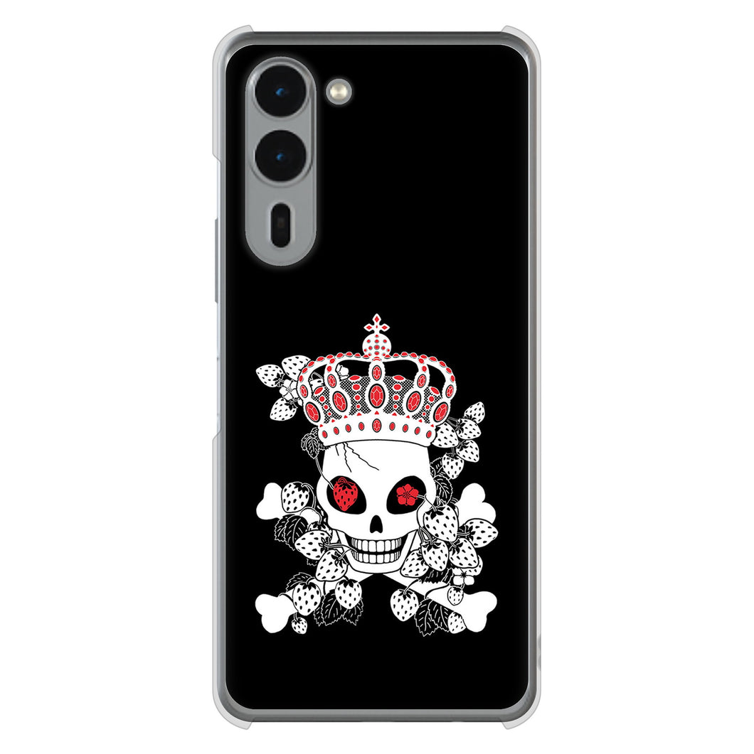 arrows We2 Plus F-51E docomo 高画質仕上げ 背面印刷 ハードケースむかいあぐる 苺骸骨王冠蔦