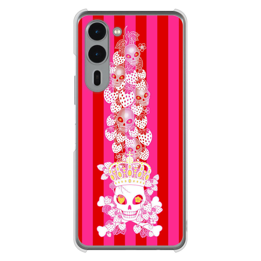 arrows We2 Plus F-51E docomo 高画質仕上げ 背面印刷 ハードケースむかいあぐる 苺骸骨王冠蔦