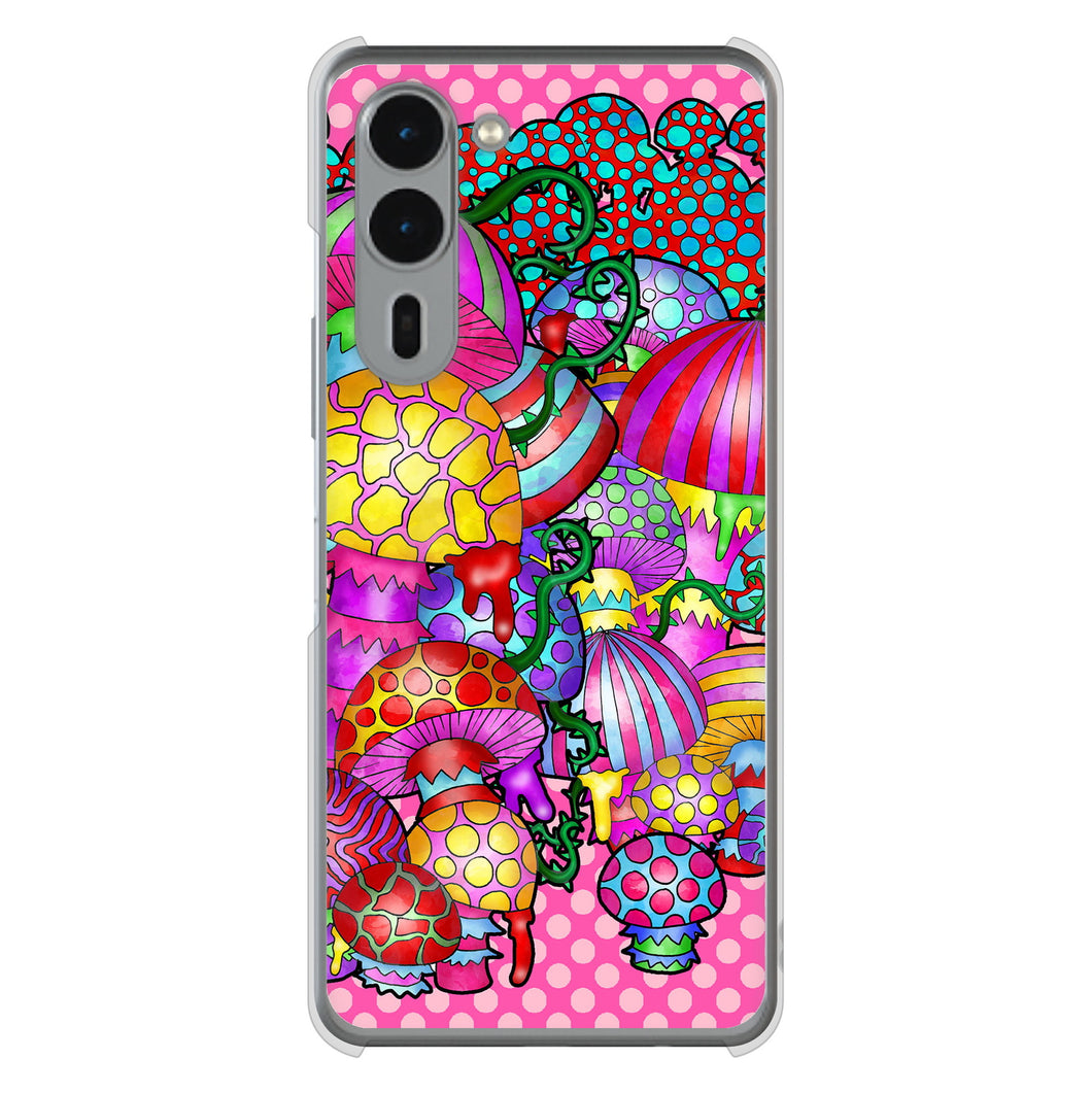 arrows We2 Plus F-51E docomo 高画質仕上げ 背面印刷 ハードケースむかいあぐる きのこ