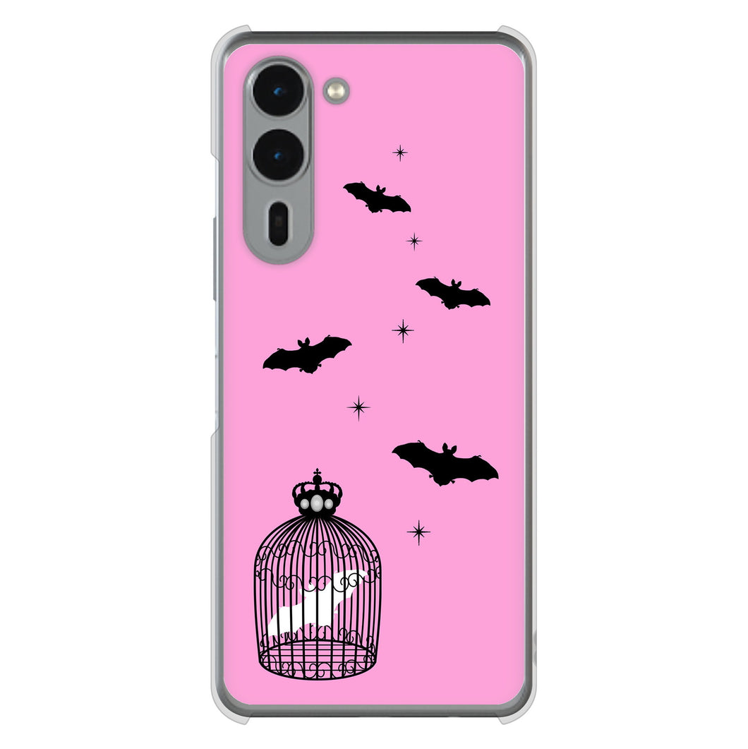 arrows We2 Plus F-51E docomo 高画質仕上げ 背面印刷 ハードケースむかいあぐる こうもりの王冠鳥かご