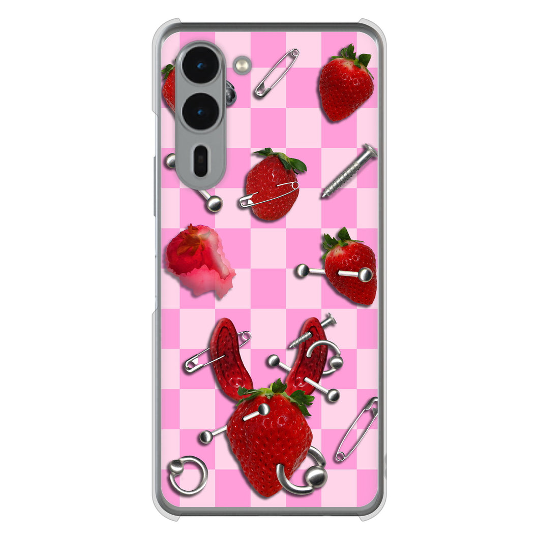 arrows We2 Plus F-51E docomo 高画質仕上げ 背面印刷 ハードケースむかいあぐる 苺パンク