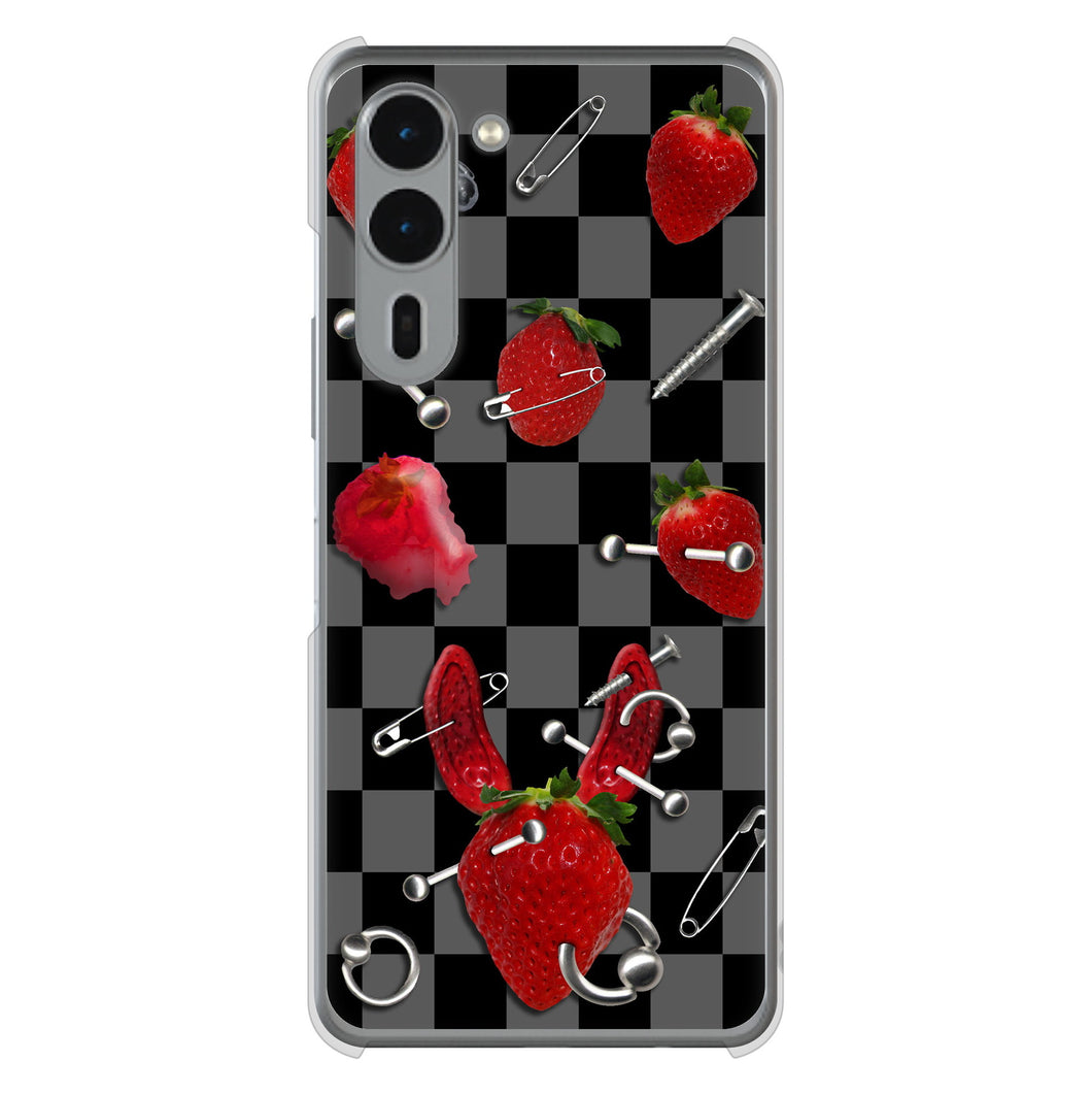 arrows We2 Plus F-51E docomo 高画質仕上げ 背面印刷 ハードケースむかいあぐる 苺パンク