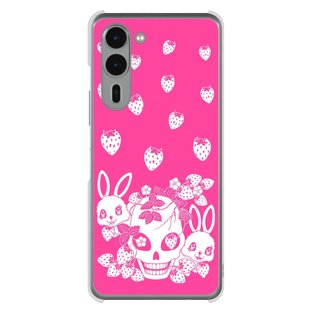 arrows We2 Plus F-51E docomo 高画質仕上げ 背面印刷 ハードケースむかいあぐる 苺兎