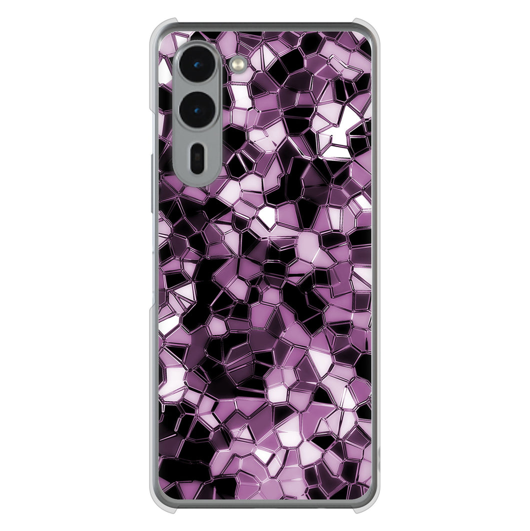 arrows We2 Plus F-51E docomo 高画質仕上げ 背面印刷 ハードケース 【EK837 テクニカルミラーパープル】