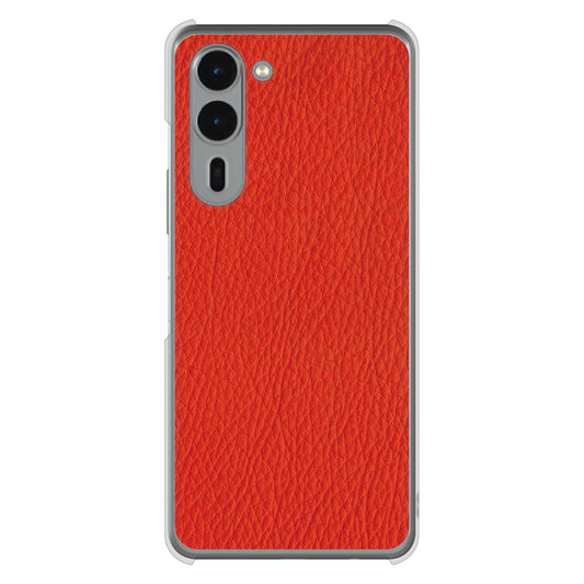 arrows We2 Plus F-51E docomo 高画質仕上げ 背面印刷 ハードケース 【EK852 レザー風レッド】