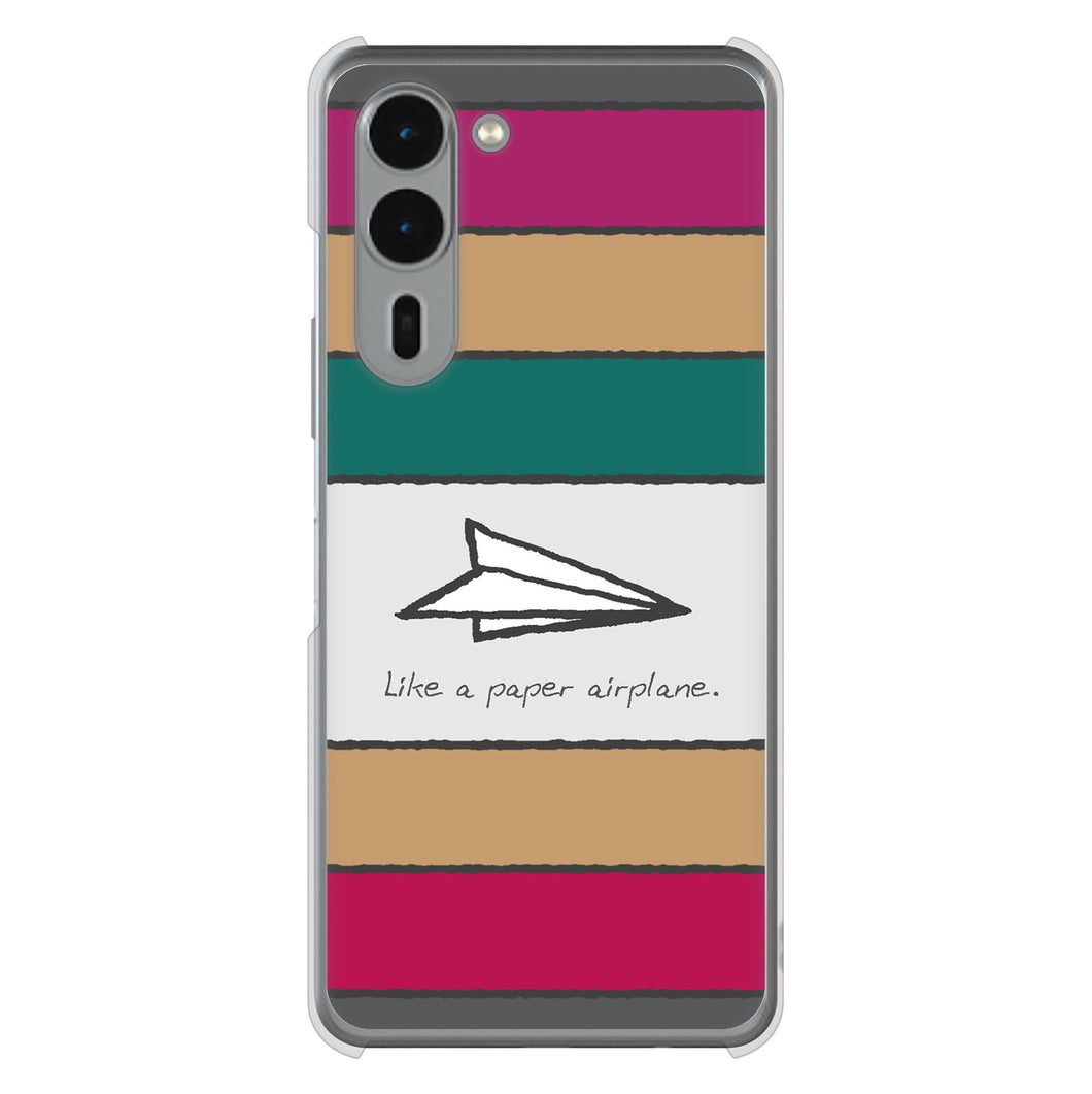 arrows We2 Plus F-51E docomo 高画質仕上げ 背面印刷 ハードケース 【IA809 かみひこうき】