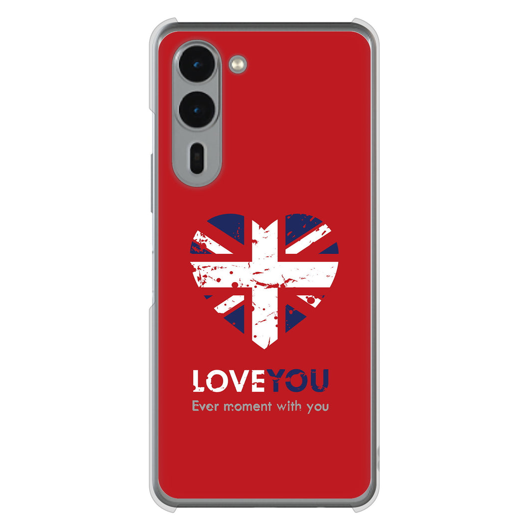 arrows We2 Plus F-51E docomo 高画質仕上げ 背面印刷 ハードケースユニオンジャックハート