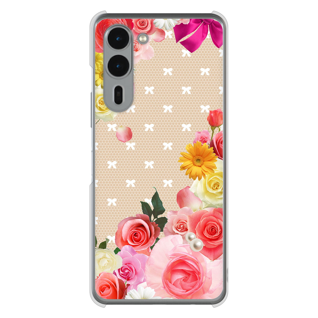 arrows We2 Plus F-51E docomo 高画質仕上げ 背面印刷 ハードケースロマンチックなバラ