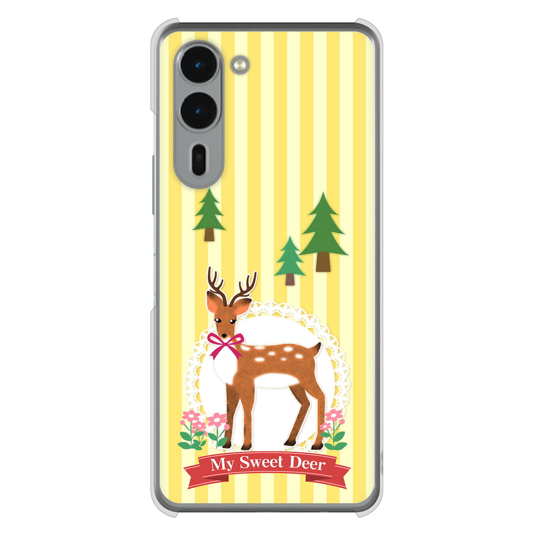 arrows We2 Plus F-51E docomo 高画質仕上げ 背面印刷 ハードケース 【SC826 森の鹿】