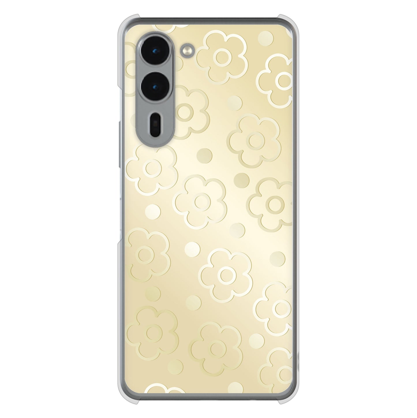 arrows We2 Plus F-51E docomo 高画質仕上げ 背面印刷 ハードケースエンボス風デイジーシンプル