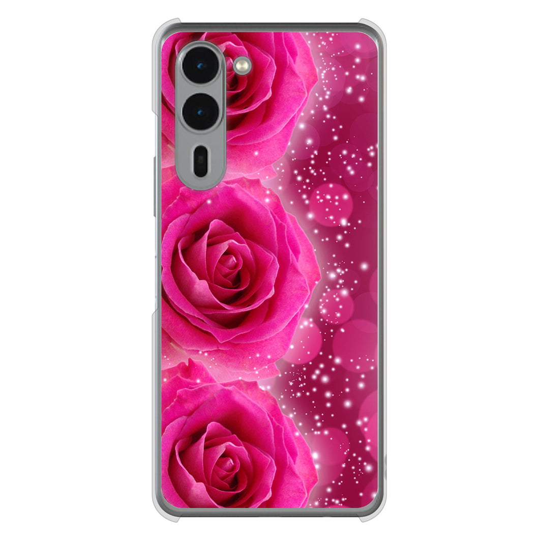 arrows We2 Plus F-51E docomo 高画質仕上げ 背面印刷 ハードケース 【VA815 3連のバラ】