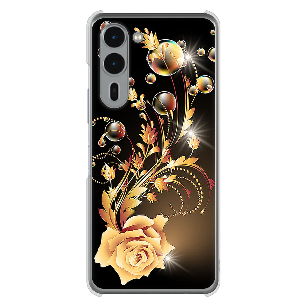 arrows We2 Plus F-51E docomo 高画質仕上げ 背面印刷 ハードケースロマンチックなバラ