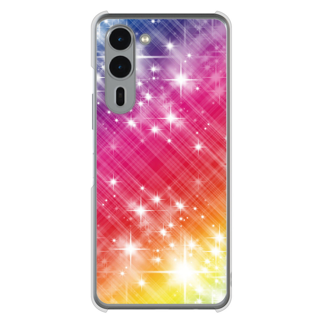 arrows We2 Plus F-51E docomo 高画質仕上げ 背面印刷 ハードケース 【VA872 レインボーフレーム】