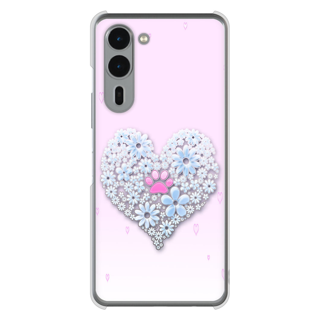 arrows We2 Plus F-51E docomo 高画質仕上げ 背面印刷 ハードケースハートと肉球