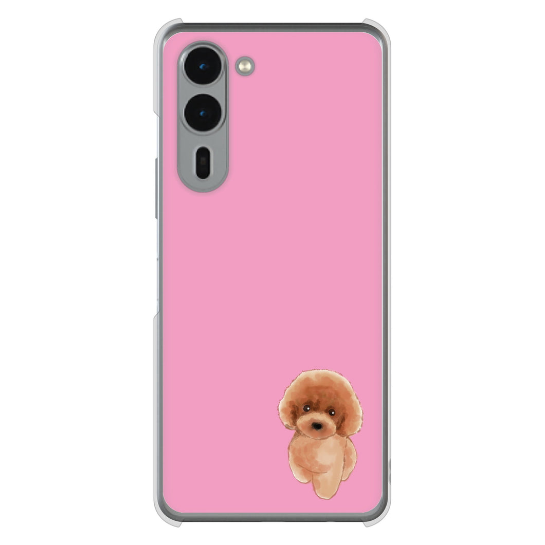 arrows We2 Plus F-51E docomo 高画質仕上げ 背面印刷 ハードケーストイプードルレッド