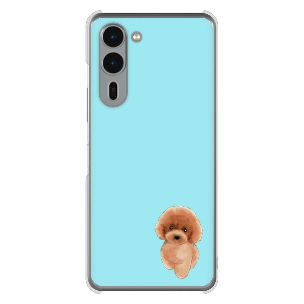 arrows We2 Plus F-51E docomo 高画質仕上げ 背面印刷 ハードケーストイプードルレッド