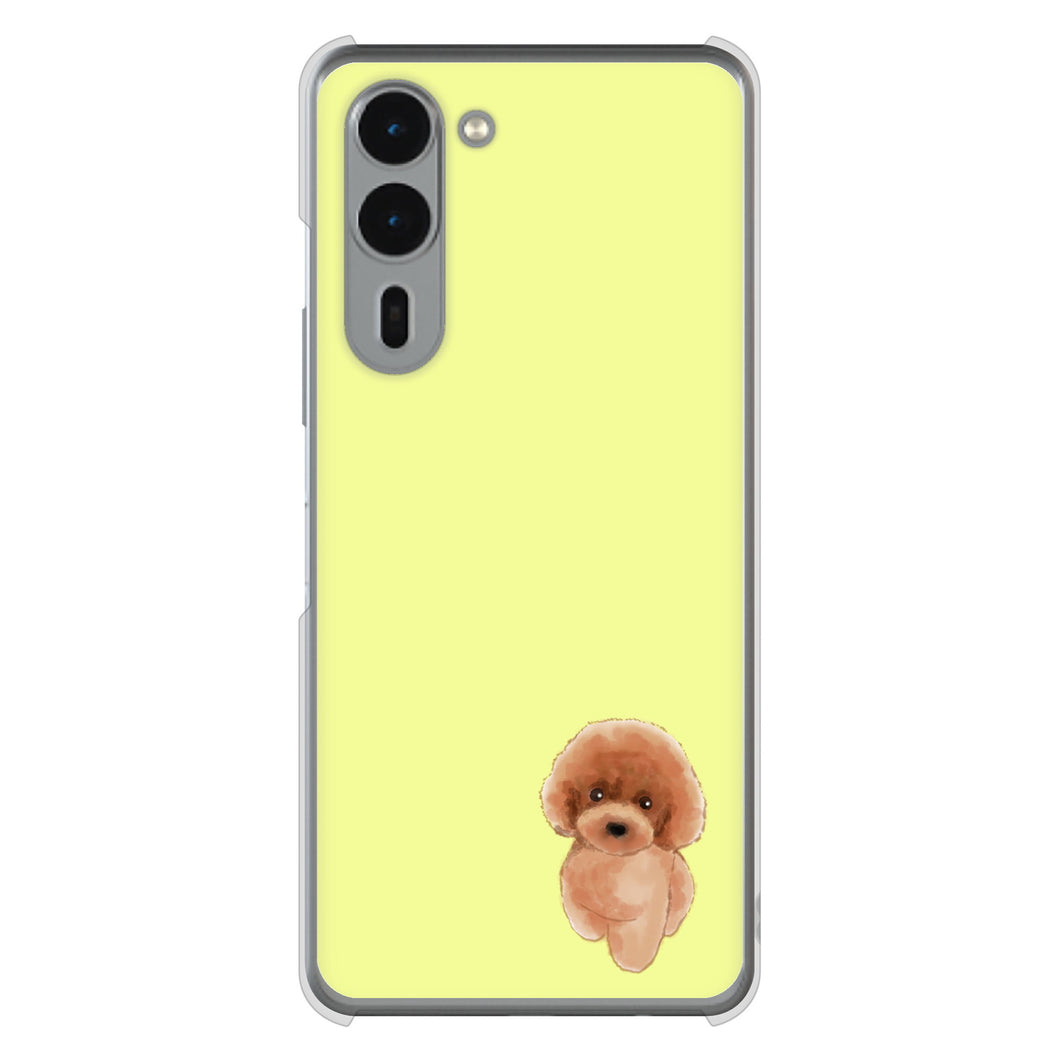 arrows We2 Plus F-51E docomo 高画質仕上げ 背面印刷 ハードケーストイプードルレッド