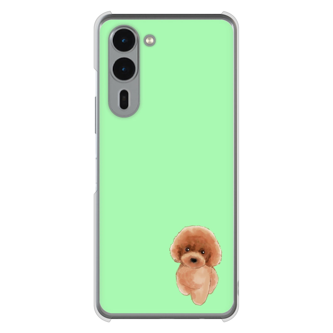 arrows We2 Plus F-51E docomo 高画質仕上げ 背面印刷 ハードケーストイプードルレッド