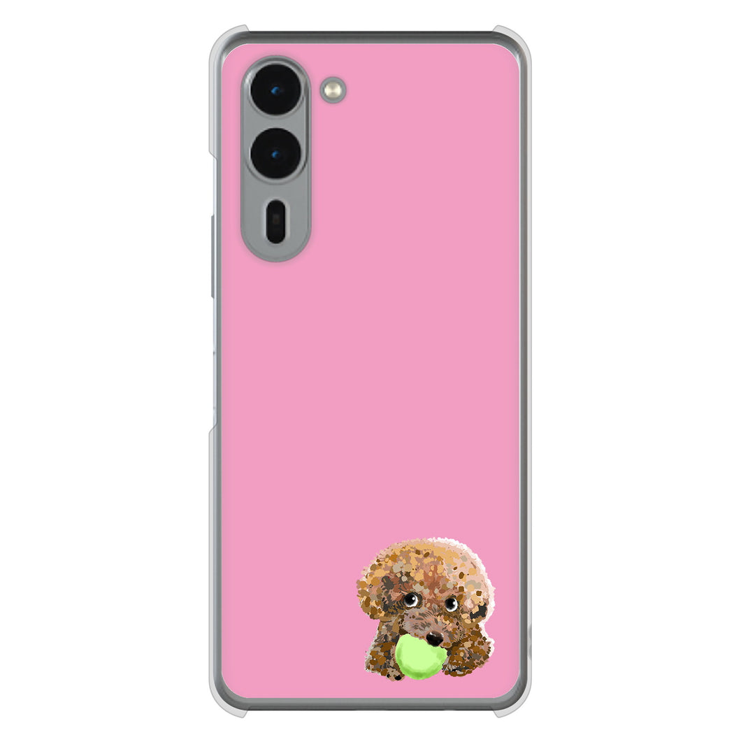 arrows We2 Plus F-51E docomo 高画質仕上げ 背面印刷 ハードケーストイプードル&ボール