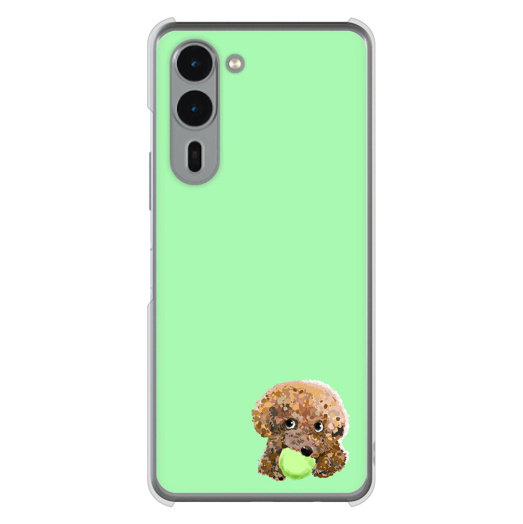 arrows We2 Plus F-51E docomo 高画質仕上げ 背面印刷 ハードケーストイプードル&ボール